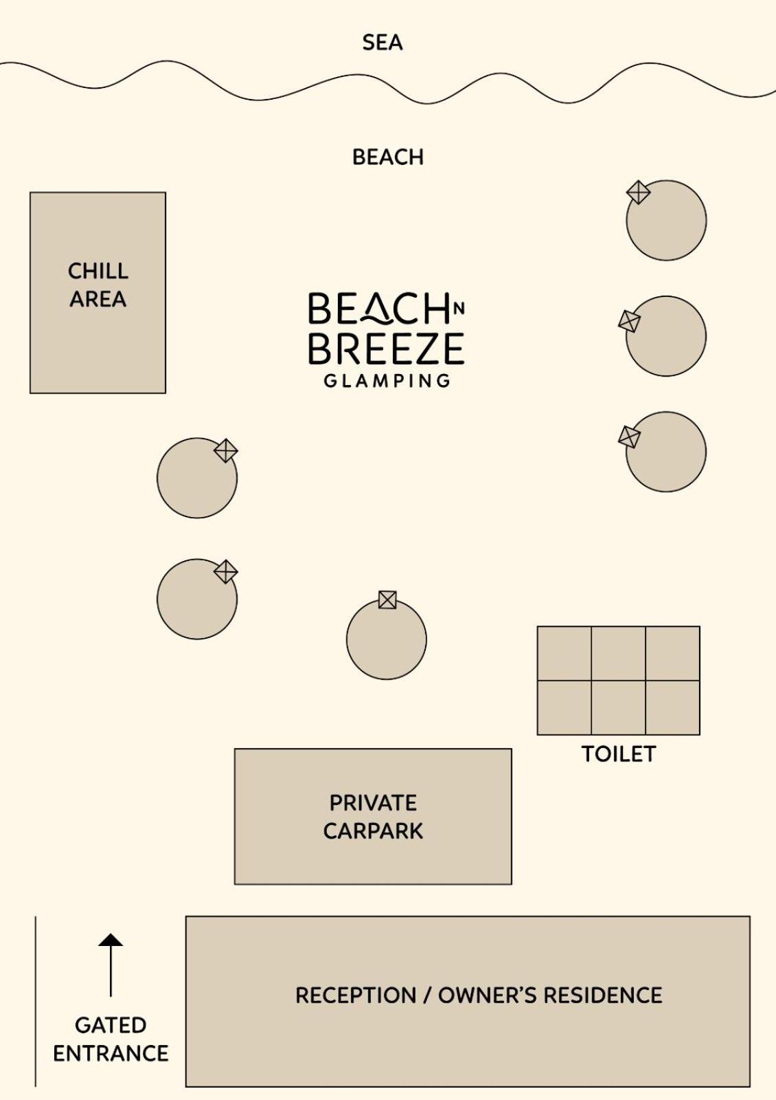 Beach N Breeze Glamping Melaka Zewnętrze zdjęcie